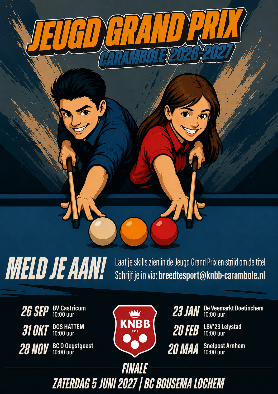 Een nieuw seizoen grand prix libre jeugd inschrijving open
